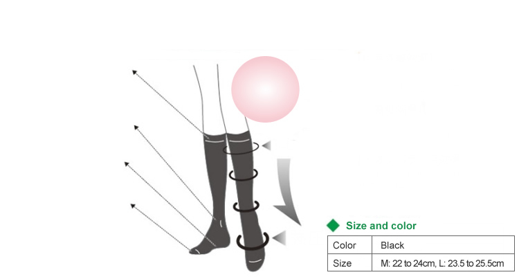 Compression knee-high socks