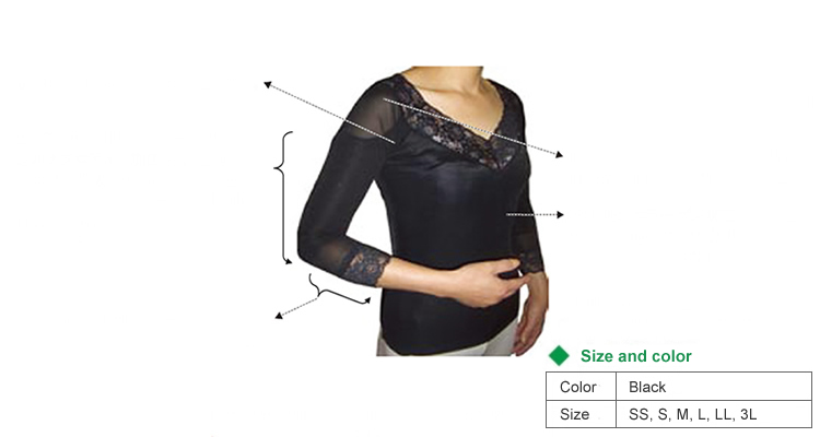 Upper arm compression and fixing inner wear
