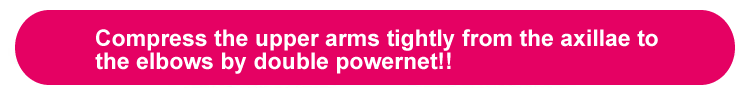 Upper arm compression and fixing inner wear
